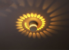 Glow Path Flush Mount Ceiling Light Modern Glass Bedroom Hallway — Warm Cool RGB