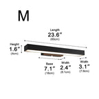 Modern Minimalist Waterproof Outdoor Black Motion Sensor Wall Sconce
