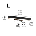 Modern Minimalist Waterproof Outdoor Black Motion Sensor Wall Sconce