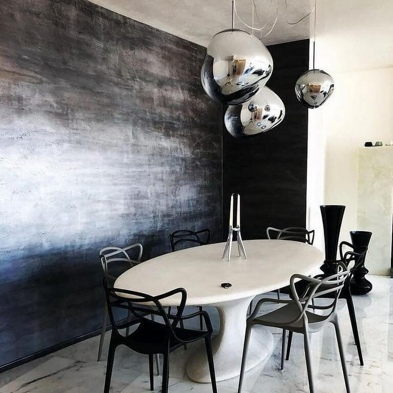 LAVA Acrylic Pendant Light Height Adjustable Dimmable Dining Room Living Room — Gold Silver