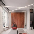 Skyline Linear LED Bar Light Ultra-Thin Steel Rotatable Dimmable Ceiling Wall — 13 to 33 Ft