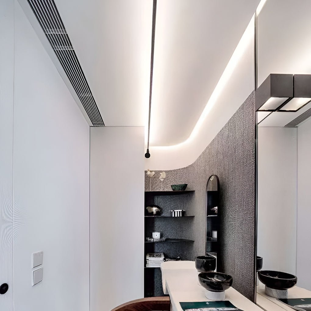 Skyline Linear LED Bar Light Ultra-Thin Steel Rotatable Dimmable Ceiling Wall — 13 to 33 Ft