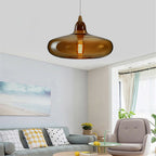 June Amber Glass Pendant Light