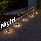 Solar driveway marker lights IP68 warm white LED outdoor — product specifications view