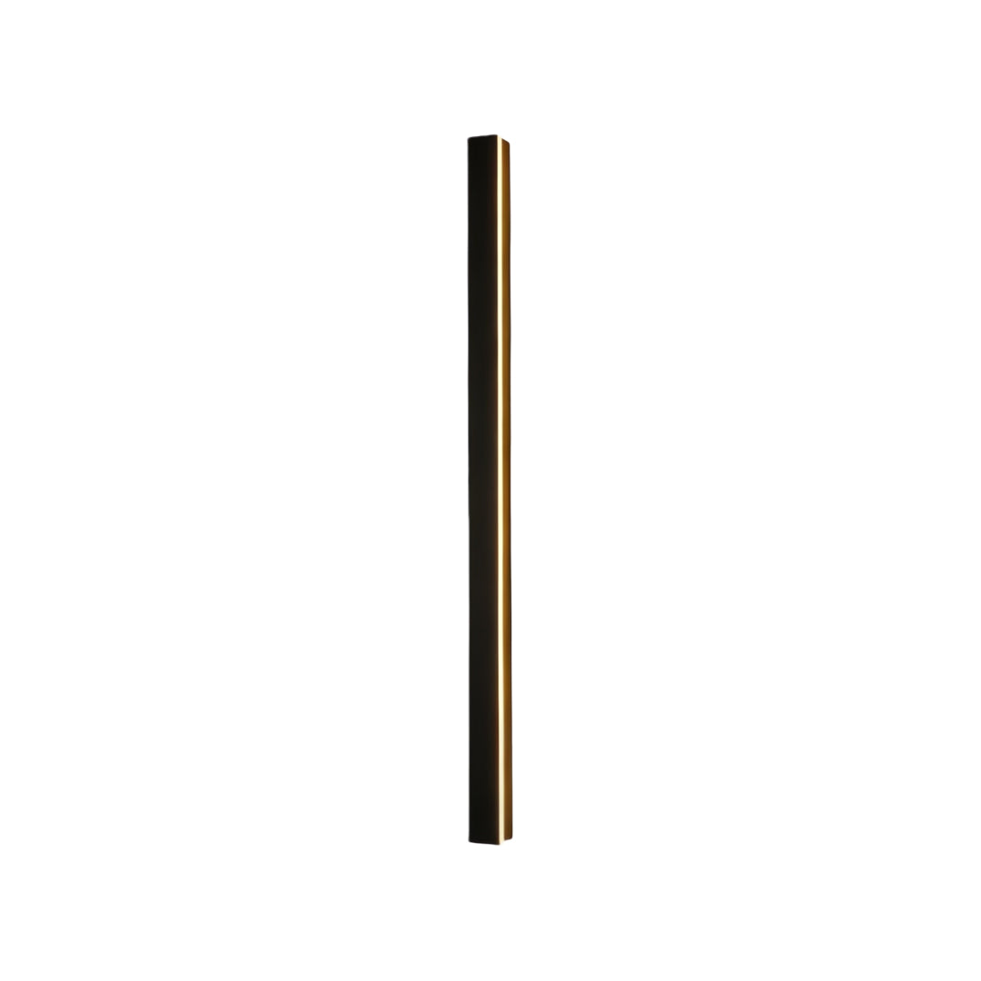 Linear Outdoor Wall Sconce Minimalist LED Black Aluminum Hardwired — 40 to 80 Inch Sets