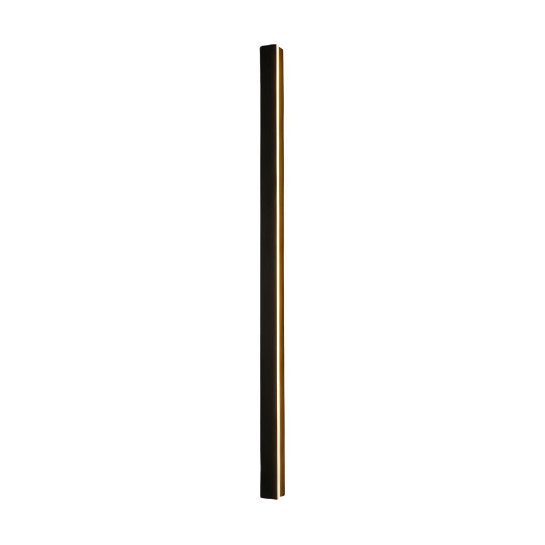 Linear Outdoor Wall Sconce Minimalist LED Black Aluminum Hardwired — 40 to 80 Inch Sets