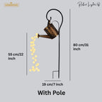 Solar Watering Can Waterfall Garden Lamp Decorative Outdoor LED