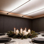 Skyline linear LED bar light ultra-thin steel rotatable dimmable ceiling wall — 13 to 33 ft