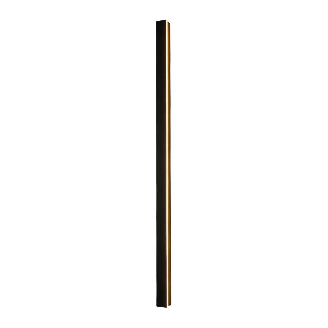 Linear Outdoor Wall Sconce Minimalist LED Black Aluminum Hardwired — 40 to 80 Inch Sets