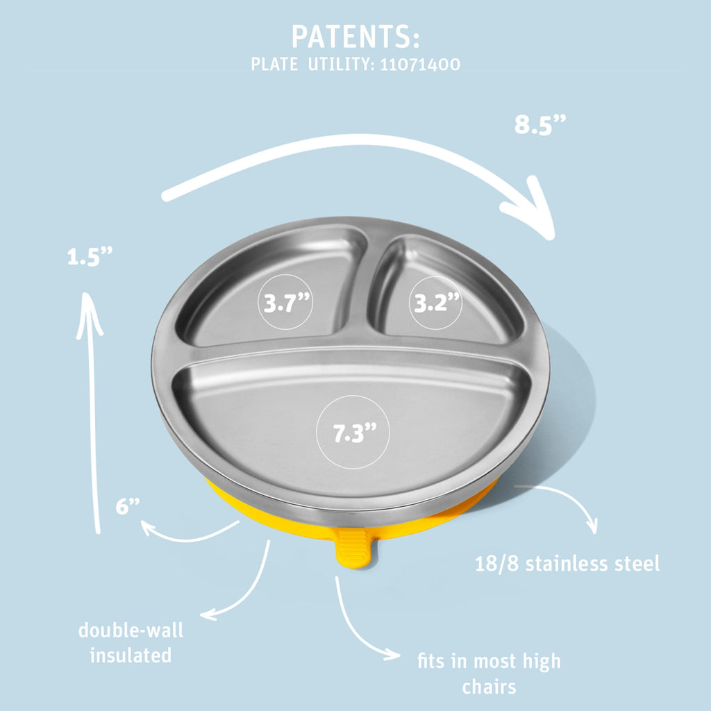 Stainless Steel Suction Baby Plate