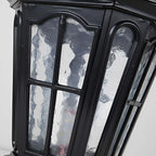 Stone Pillar Light Fixture Retro Pavilion-Style LED Solar & Hardwired Outdoor — Black Bronze Sets