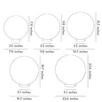 Moon-Shaped Outdoor Pillar Light LED Solar & Hardwired Driveway Garden — 8 to 16 Inch Sets