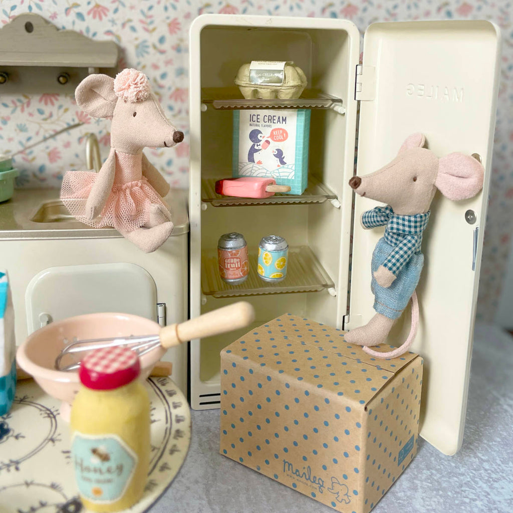 Maileg Dollhouse Fridge, Miniature Size