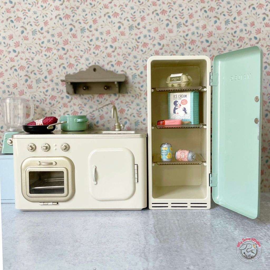 Maileg Dollhouse Fridge, Miniature Size