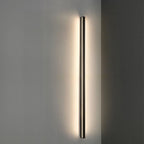 Linear Outdoor Wall Sconce Minimalist LED Black Aluminum Hardwired — 40 to 80 Inch Sets