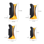 Up Down Outdoor Wall Light Curved LED Aluminum Waterproof Modern