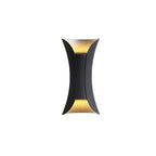 Up Down Outdoor Wall Light Curved LED Aluminum Waterproof Modern