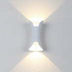 Up Down Outdoor Wall Light Curved LED Aluminum Waterproof Modern