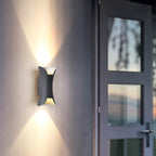 Up Down Outdoor Wall Light Curved LED Aluminum Waterproof Modern