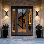 Up Down Outdoor Wall Light Curved LED Aluminum Waterproof Modern