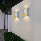 Up Down Outdoor Wall Light Curved LED Aluminum Waterproof Modern