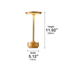 USB Dimmable Dish LED Table Lamp Modern Bedside Dining Home Office — Gold Silver Black Singles & Sets