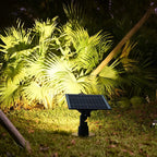 Solar Lawn Spotlights Adjustable Outdoor Tree Accent Light Aluminum — Warm White & RGB Sets