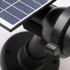 Solar Lawn Spotlights Adjustable Outdoor Tree Accent Light Aluminum — Warm White & RGB Sets