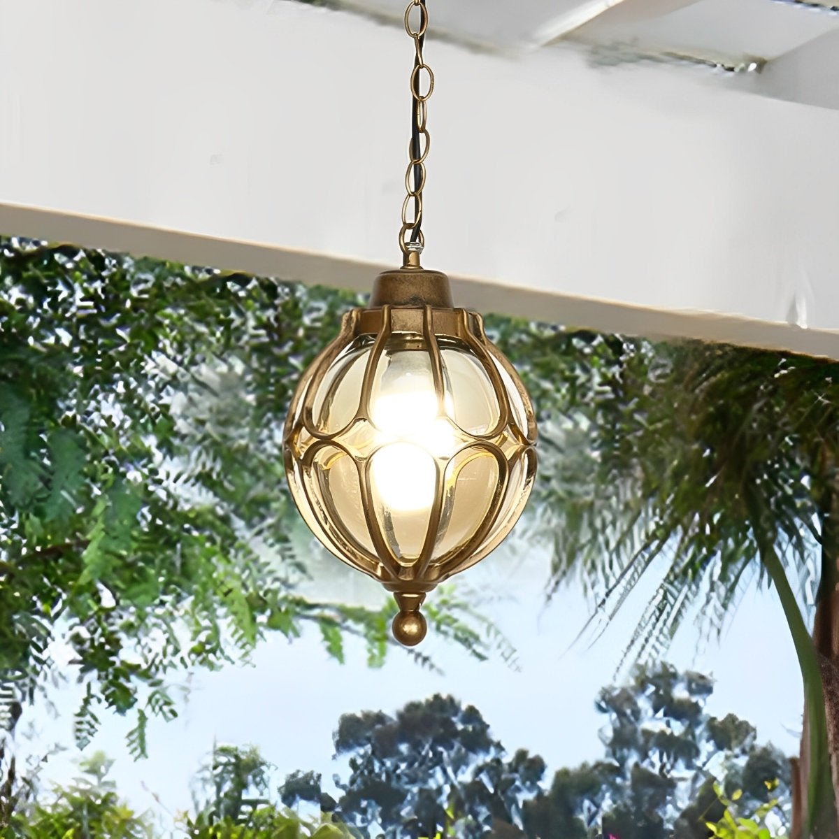 Waterproof Aluminium Ball Outdoor Chandelier Light Hanging Pendant Light