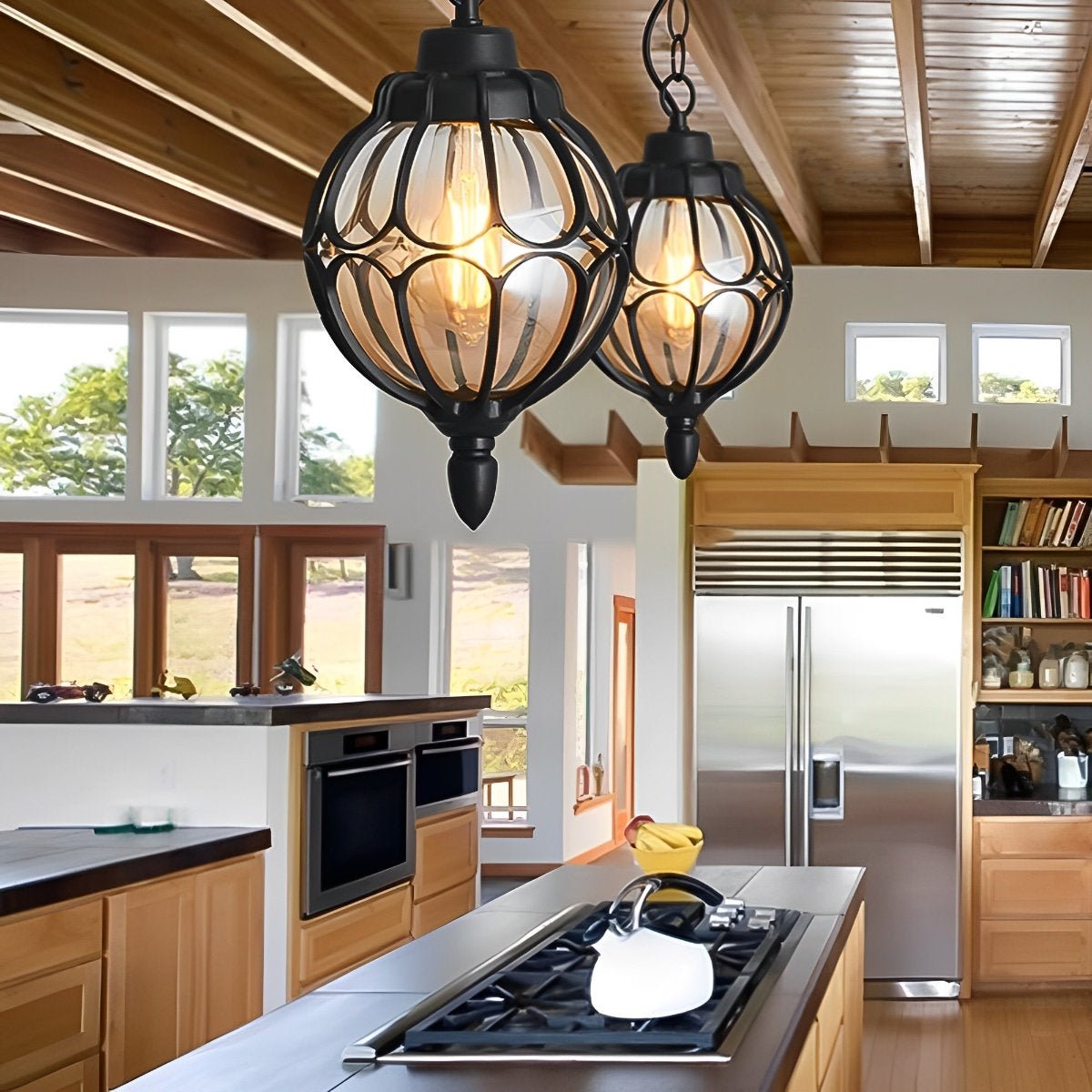 Waterproof Aluminium Ball Outdoor Chandelier Light Hanging Pendant Light