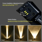Solar Multi-Zoom Spotlight Waterproof LED Landscape Garden Tree — Warm White & RGB Singles to 4-Pack