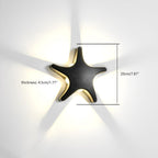 Animal Shape Outdoor LED Wall Light Butterfly Waterproof Modern IP54 — Black White Gold Sets