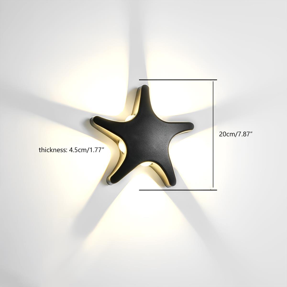 Animal Shape Outdoor LED Wall Light Butterfly Waterproof Modern IP54 — Black White Gold Sets