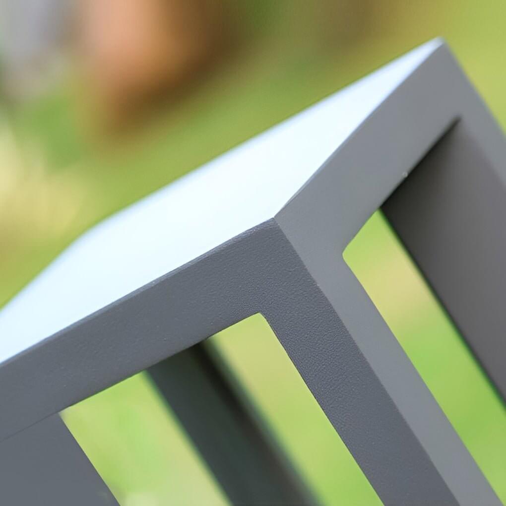 LED Bollard Garden Light Black Aluminum Square Landscape Pathway Hardwired — 31 Inch Sets