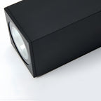 Outdoor Rectangular Up-Down LED Wall Light IP65 Waterproof Minimalist Hardwired — Black Singles & Sets