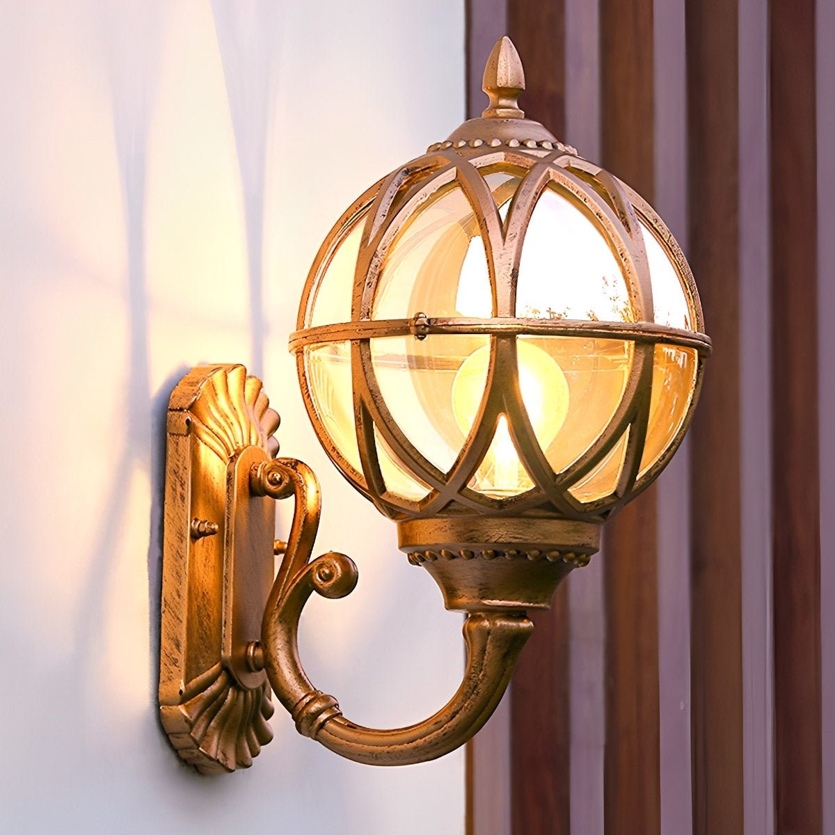Bird's Nest Outdoor Wall Light Lantern Vintage Black Bronze Waterproof — 8 to 12 Inch Singles & Sets