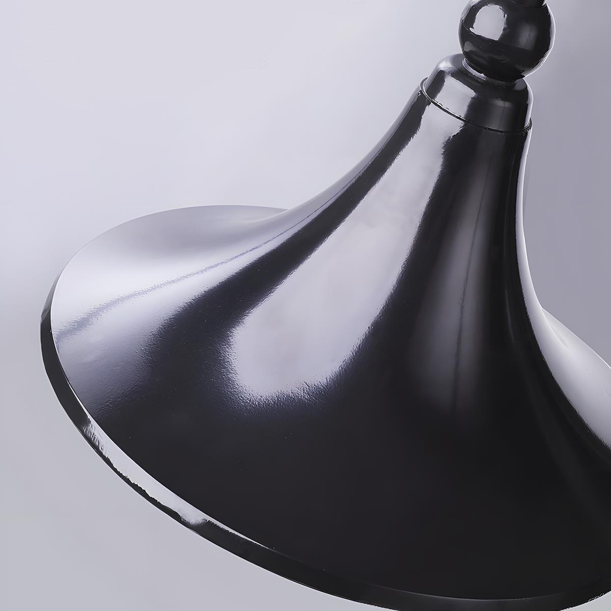 Vintage Horn Shape Outdoor LED Wall Light Waterproof Black Bronze IP54 — Singles to Sets