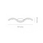 Wave Outdoor Wall Sconce Up-Down LED Aluminum IP65 Modern — Black White Sets of 2 to 8
