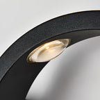 Wave Outdoor Wall Sconce Up-Down LED Aluminum IP65 Modern — Black White Sets of 2 to 8