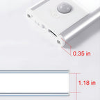 Wireless Under Cabinet LED Lighting Motion Sensor USB Rechargeable Kitchen Closet — 8 to 24 Inch