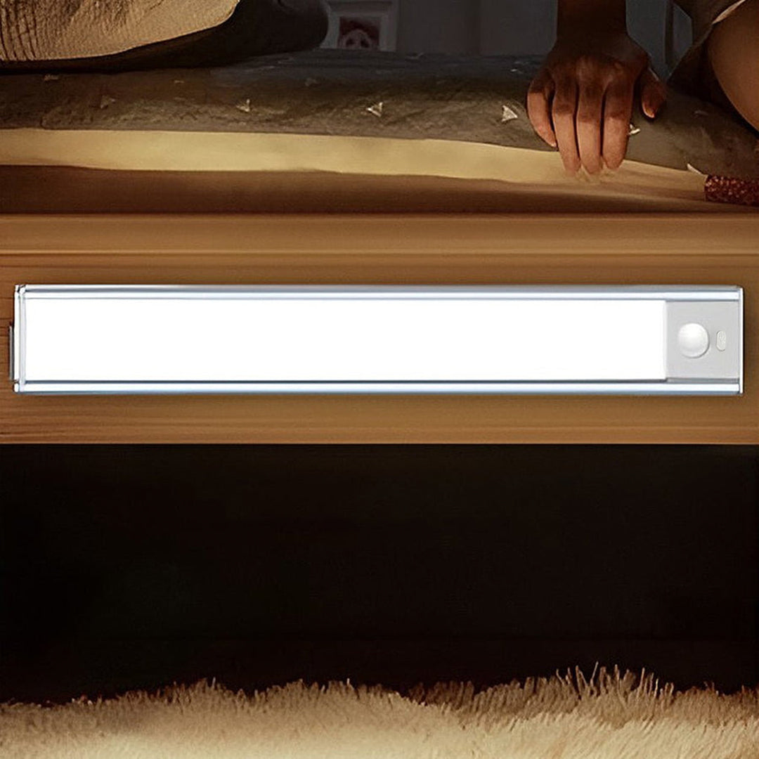 Wireless under cabinet LED lighting motion sensor USB rechargeable kitchen — elegant wardrobe